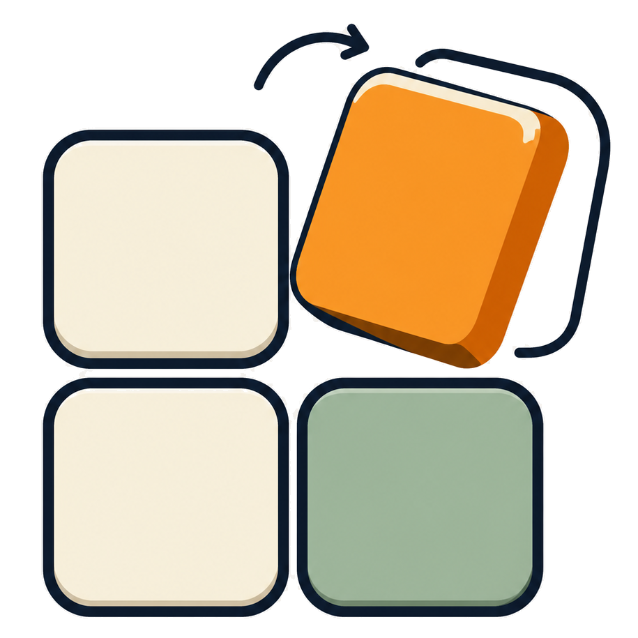 Flipal tile puzzle illustration